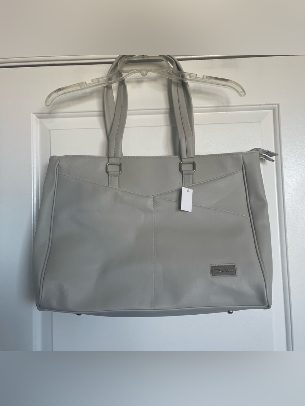 Spacious Tote Bag with Dual Zippered Compartments